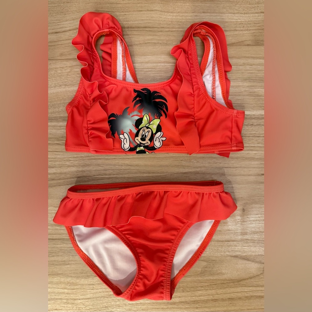 Disney Minnie Mouse Red and White Bikini Swim Suit